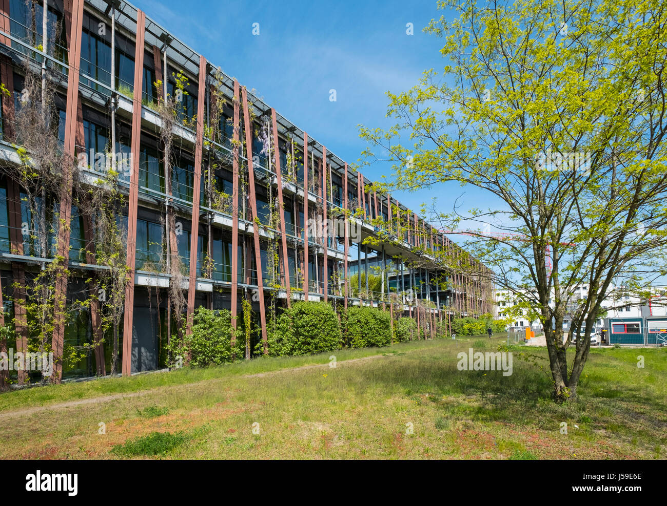 Äußere Details des Lise-Meitner-Haus bauen, Institut für Physik, Teil der Humboldt-Universität der Wissenschaft und Technologiepark Adlershof Berlin Stockfoto