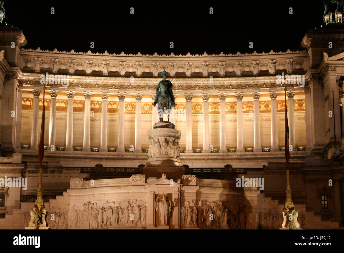 Geschichte der Stadt Denkmal Spalten Europa Sehenswürdigkeiten Städte Rom Roma Stadtpfosten Stockfoto