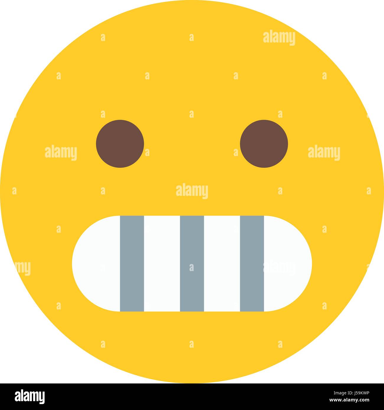 grimassierende emoji Stock Vektor