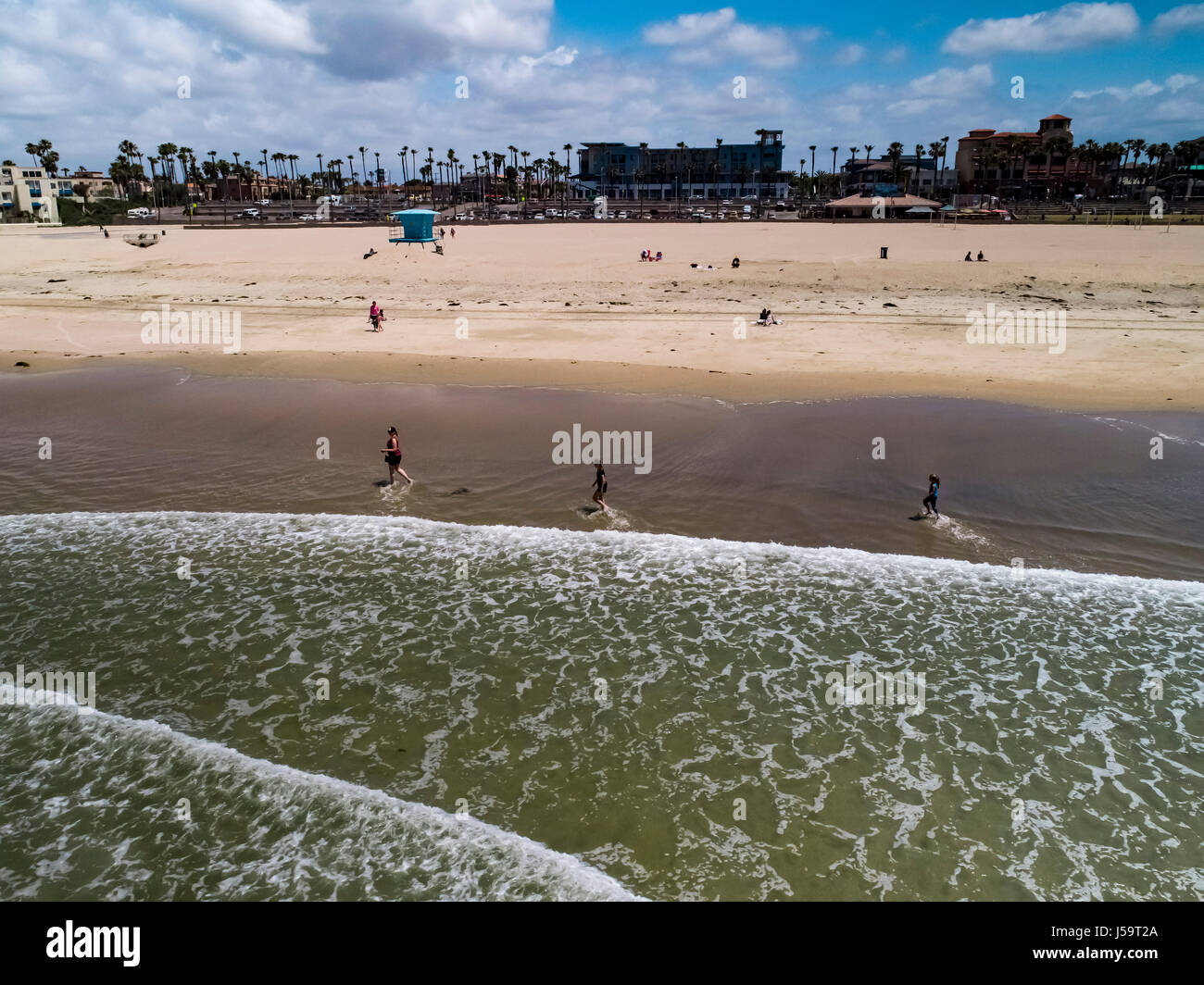 Bilder von meiner Zeit in Huntington Beach USA am Ufer brechen hotel Stockfoto