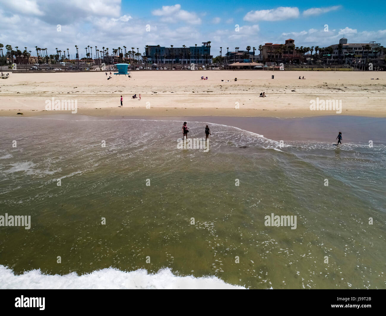 Bilder von meiner Zeit in Huntington Beach USA am Ufer brechen hotel Stockfoto