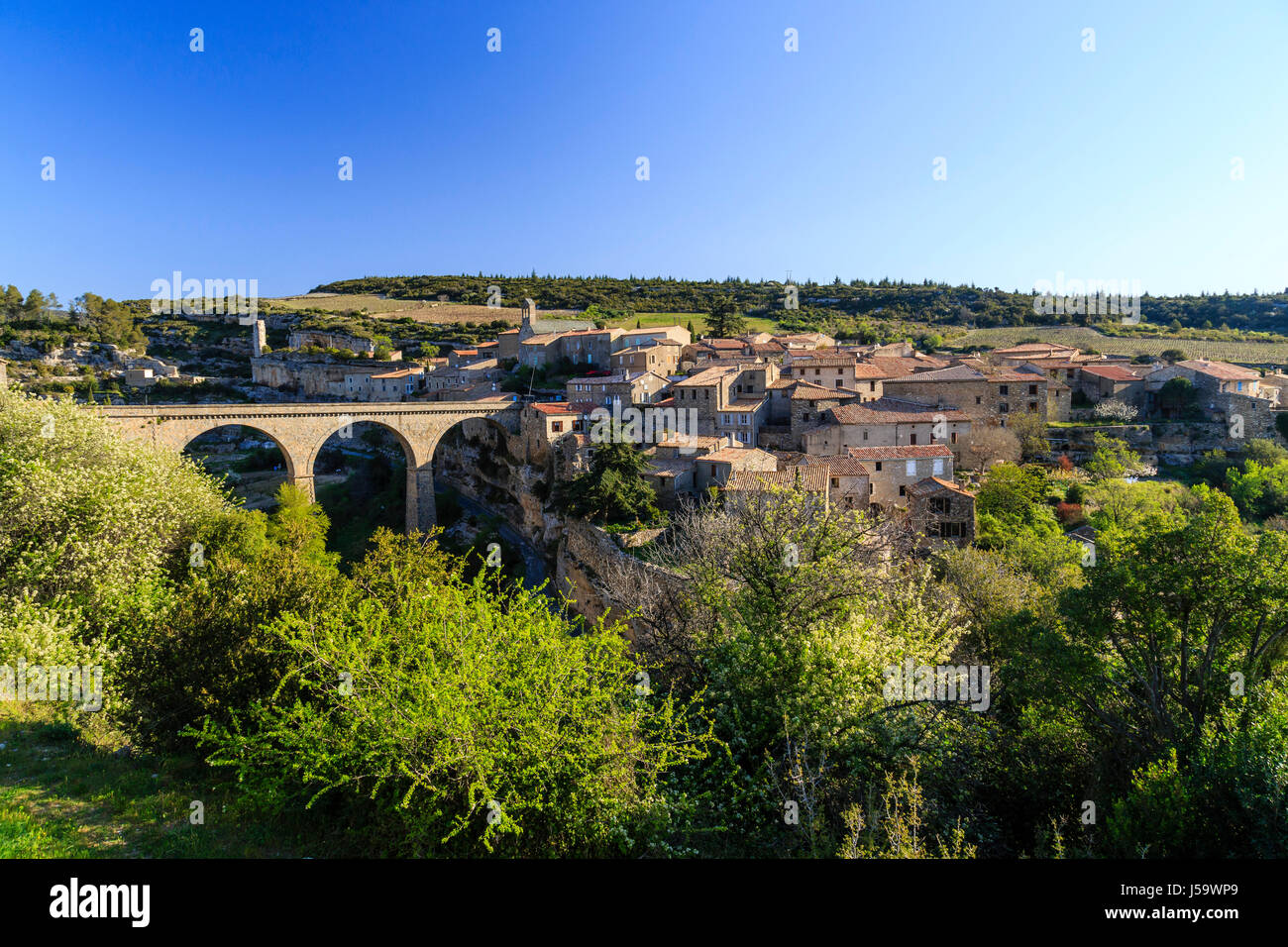Frankreich, Herault, Minerve, gekennzeichnet Les Plus Beaux Dörfer de France (die schönsten Dorf Frankreichs) Stockfoto