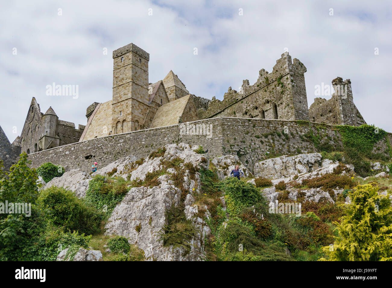 Tipperary, Mai 7: Der historische Rock of Cashel auf 7. Mai 2017 bei Cashel, County Tipperary, Irland Stockfoto