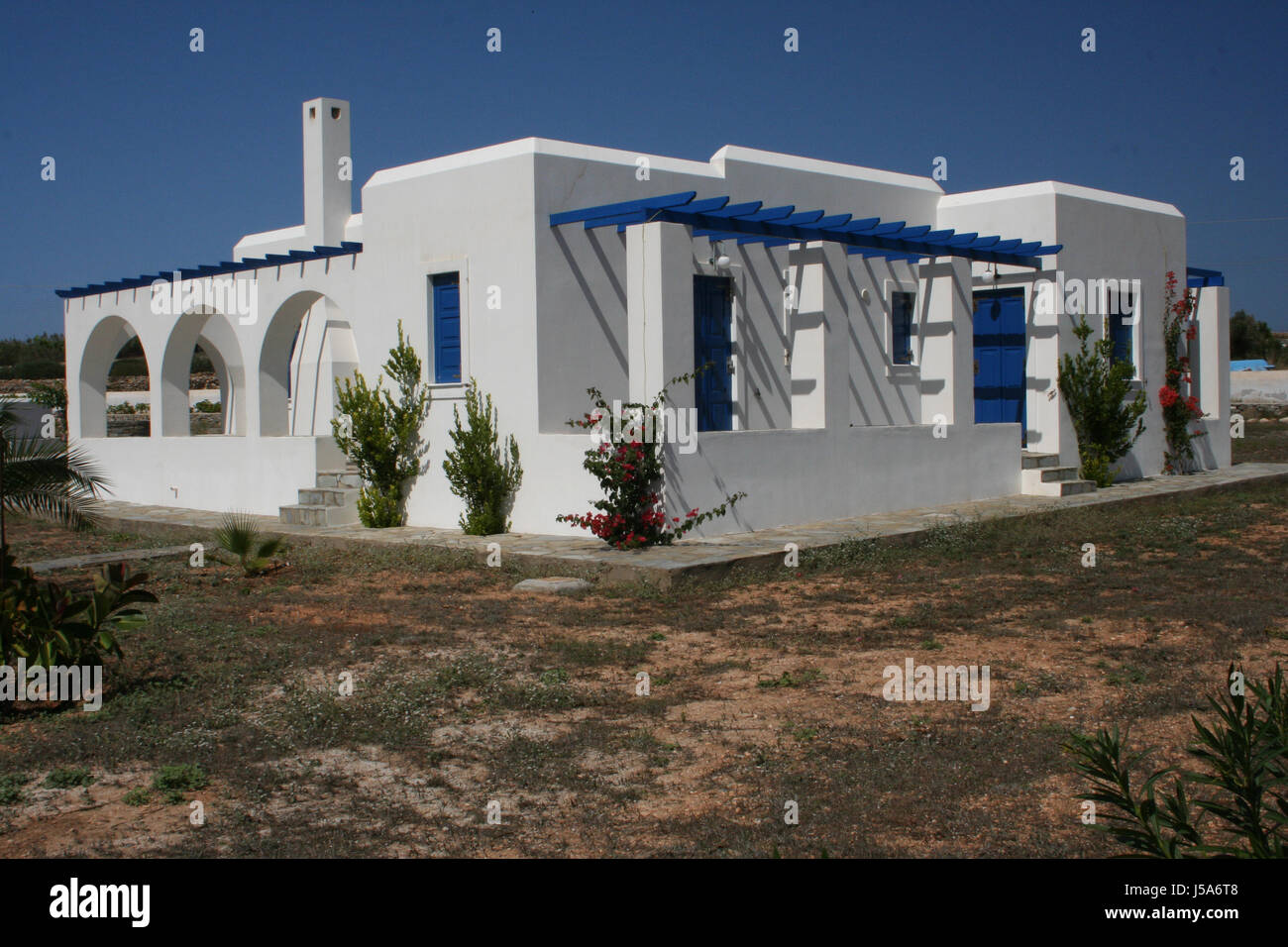 Haus Haus Wohnhaus Wohnhaus Griechenland Insel Insel 316 zu bauen Stockfoto
