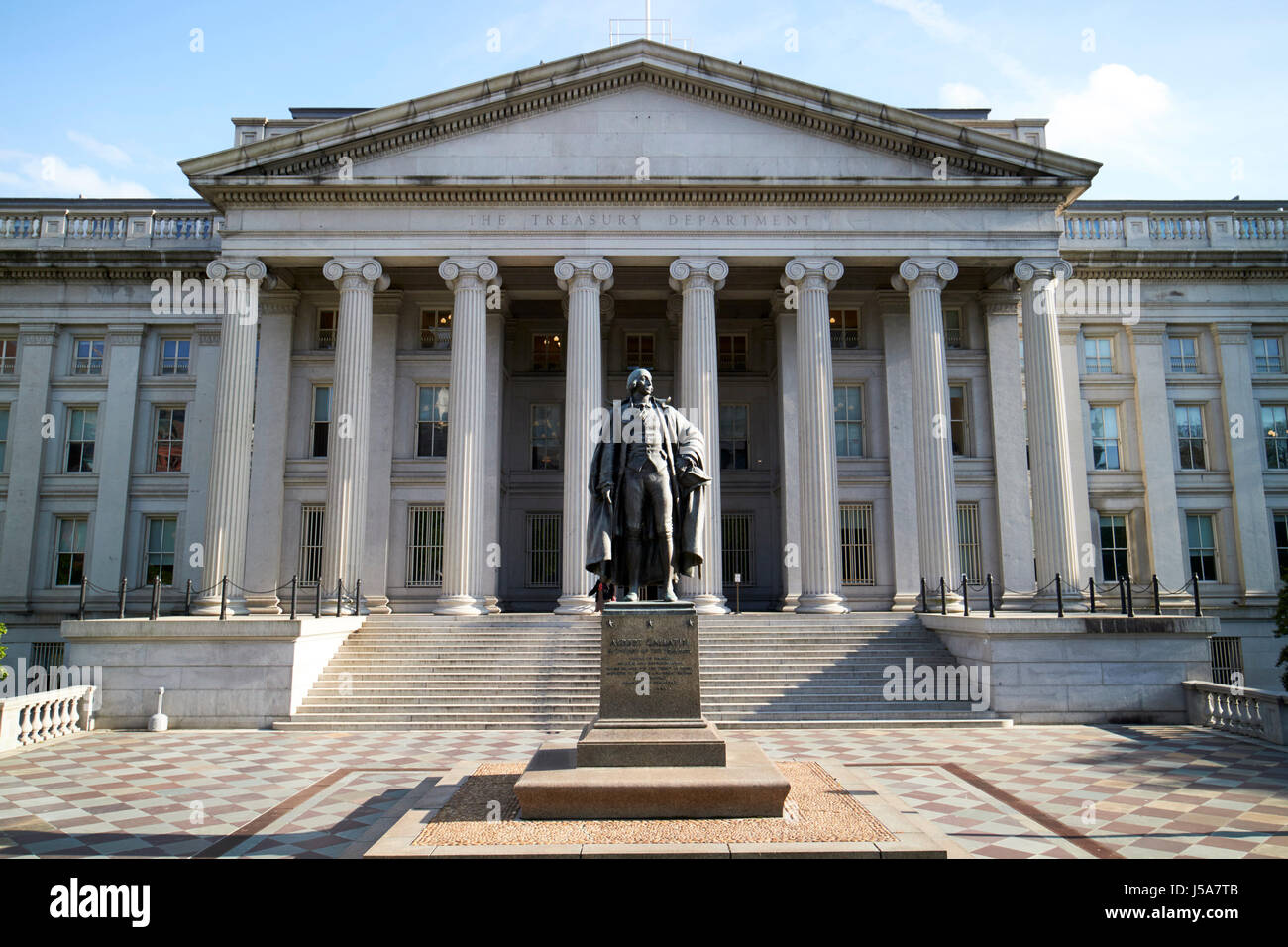 Das Finanzministerium Gebäude Washington DC USA Stockfoto
