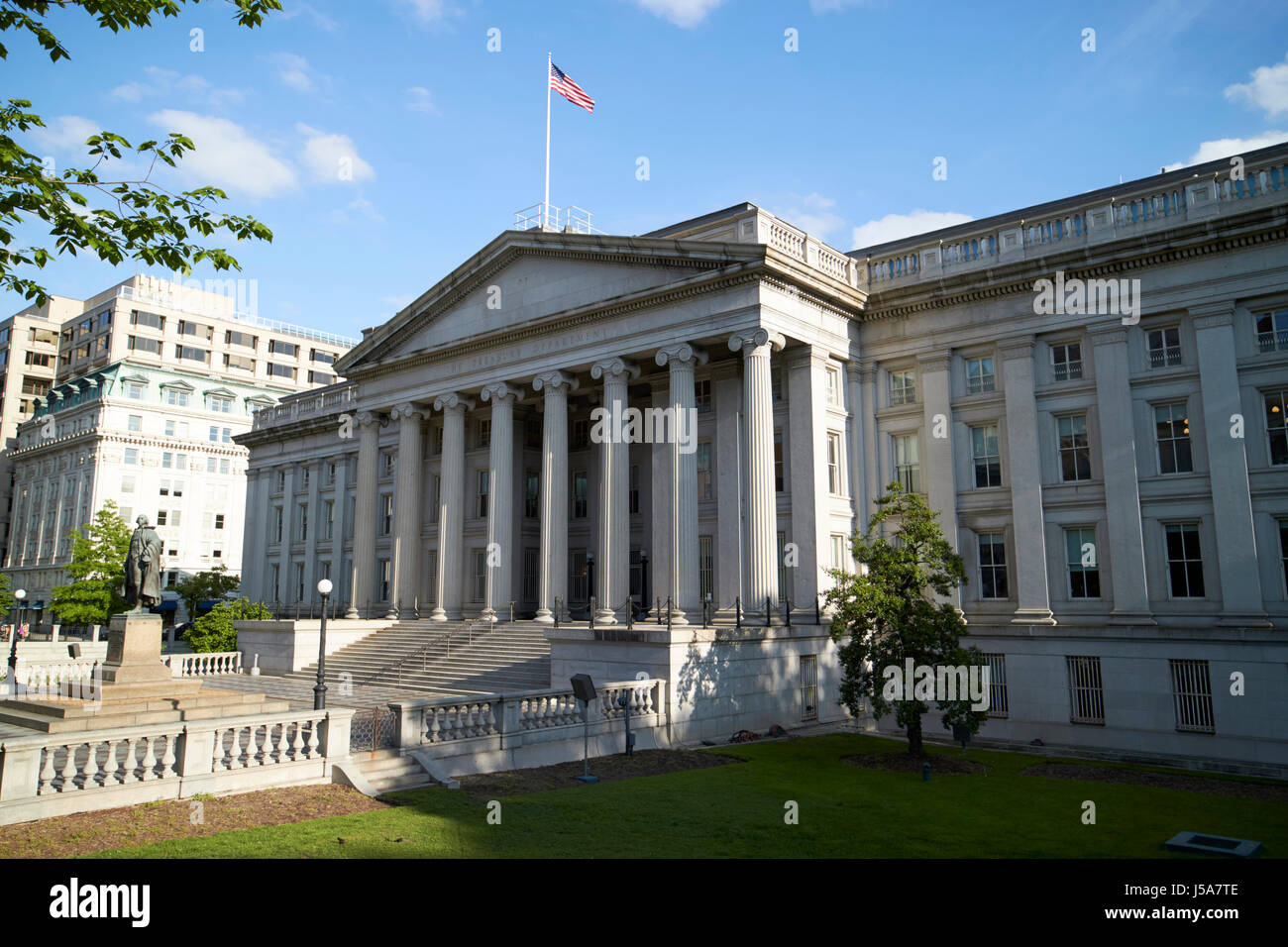 Das Finanzministerium Gebäude Washington DC USA Stockfoto