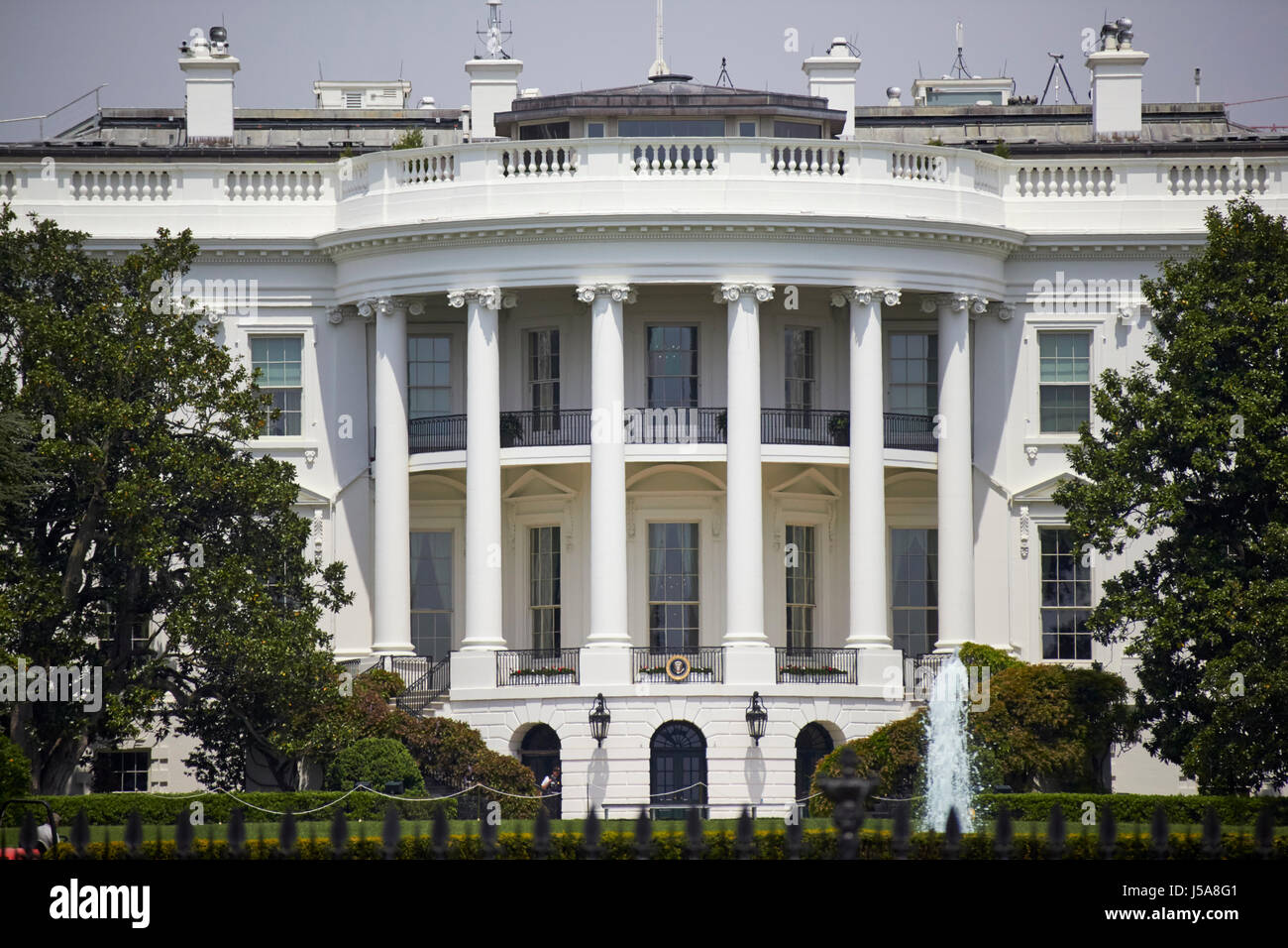 Südfassade des weißen Hauses in Washington DC USA Stockfoto