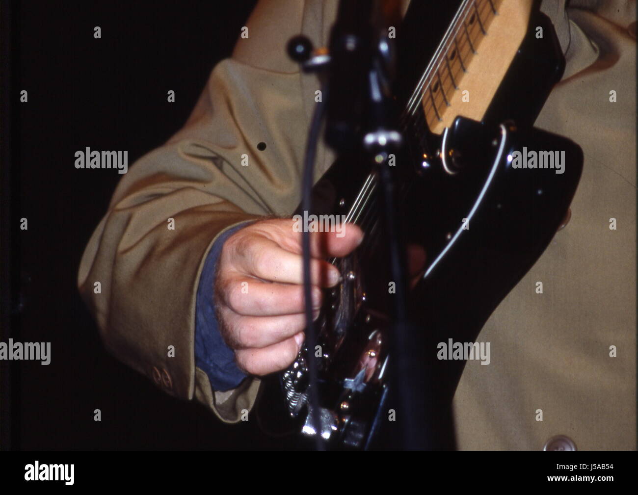 Hand, Detail, Konzert, Musik, Gitarre, van Morrison, Mann, Morrison, Blues, Soul Stockfoto