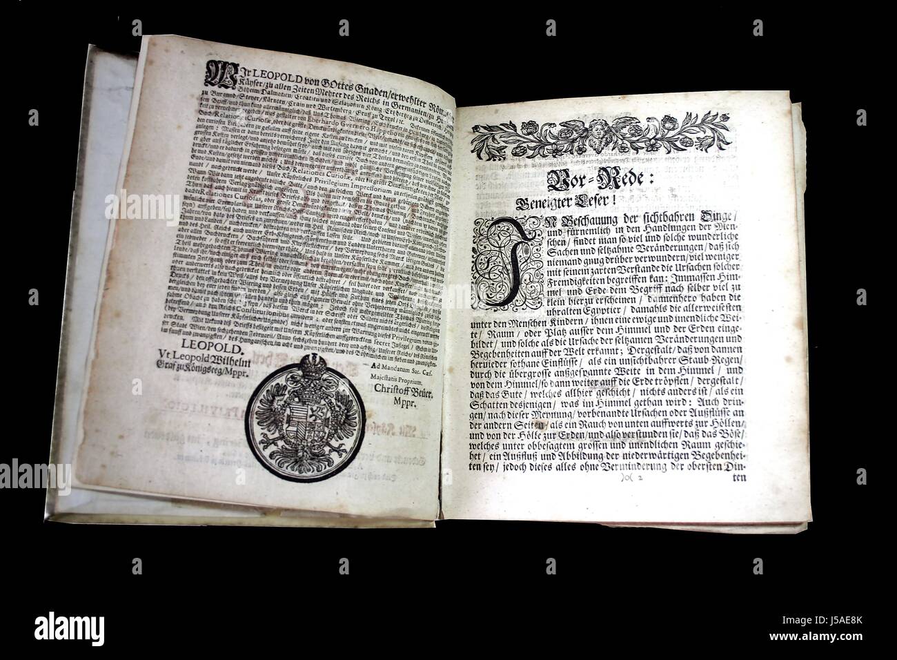 Geschichte Erinnerungsstücke Altes Buch Eghappelii 1691 Historien Merkwrdigketen Kuriositäten Stockfoto