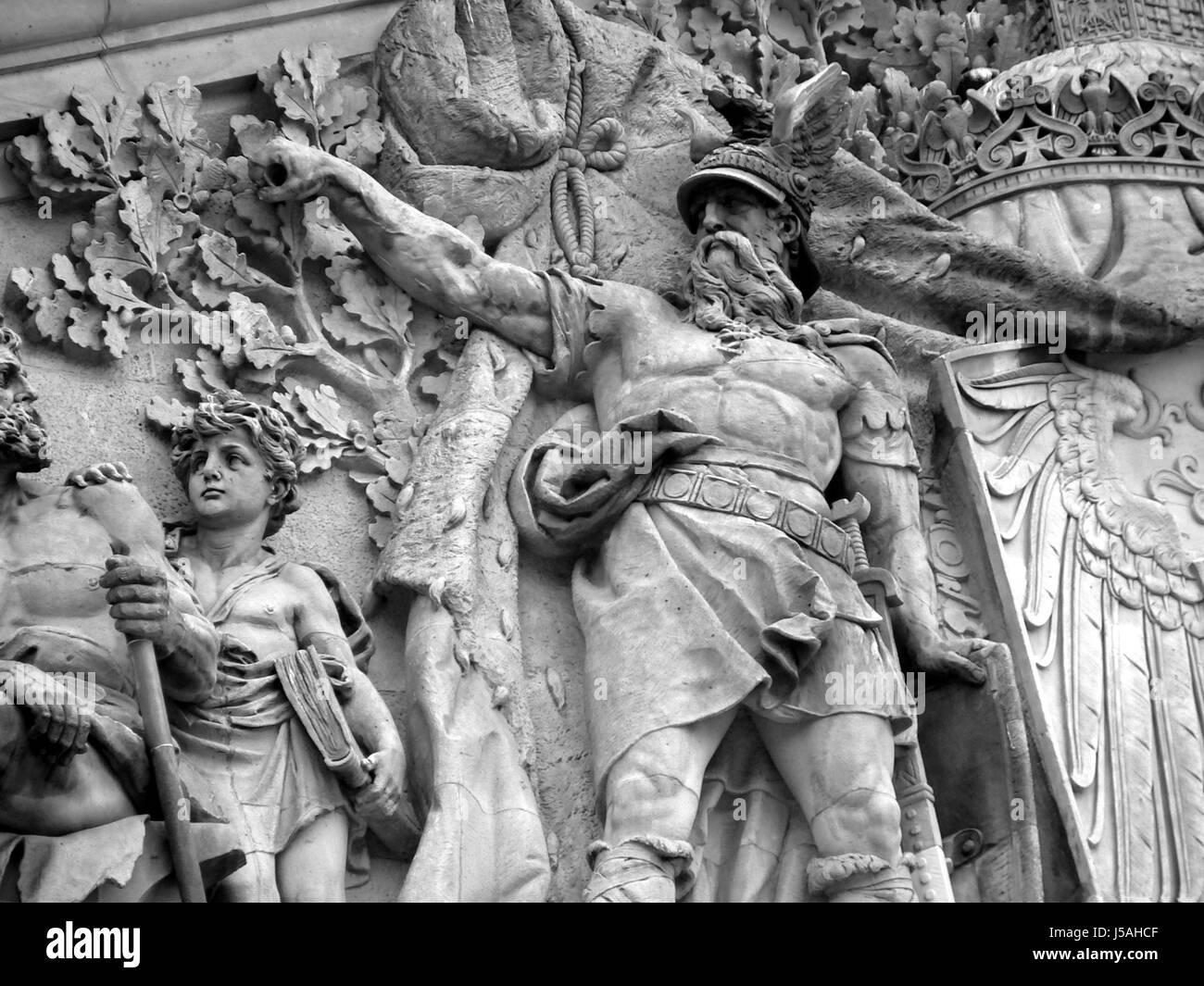 Geschichte Kunst Stein leer europäischen kaukasischen Berliner Parlament Bildhauer Stil der Stockfoto