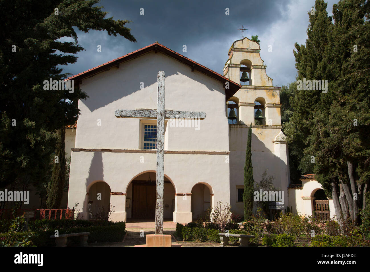 Mission San Juan Bautista, San Juan Bautista, Kalifornien Stockfoto