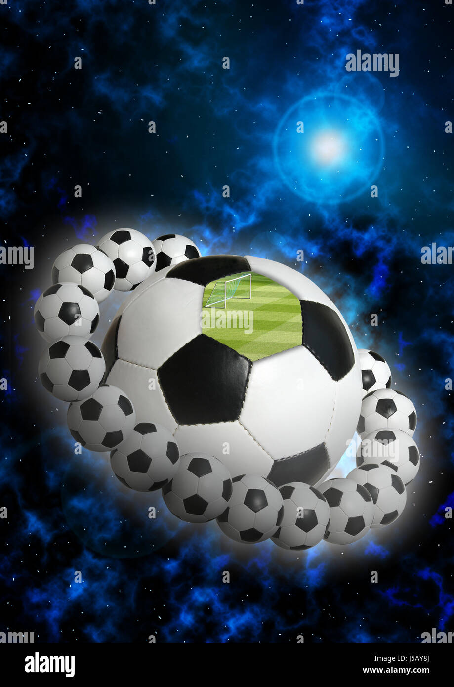 Planet Soccer ii Stockfoto