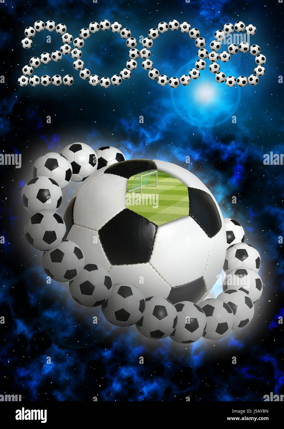 Planet Fußball iii Stockfoto