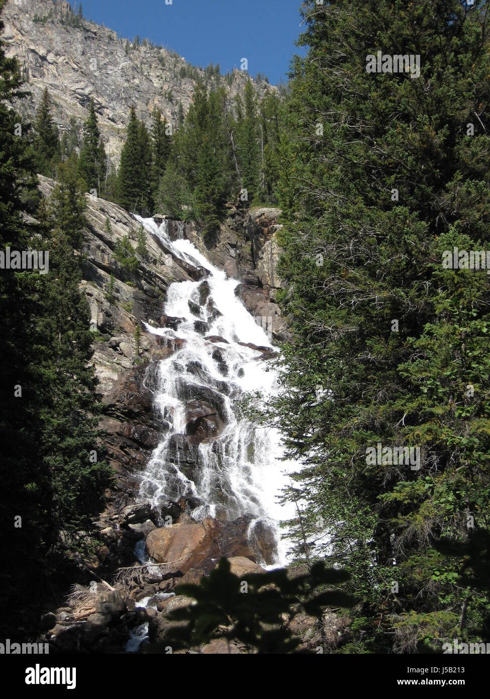 Verborgene Wasserfälle, Grand-Teton-Nationalpark Stockfoto