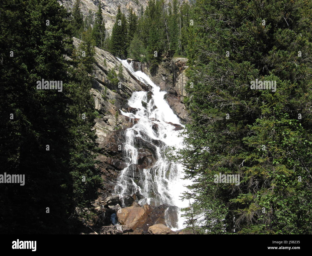 Verborgene Wasserfälle, Grand-Teton-Nationalpark Stockfoto