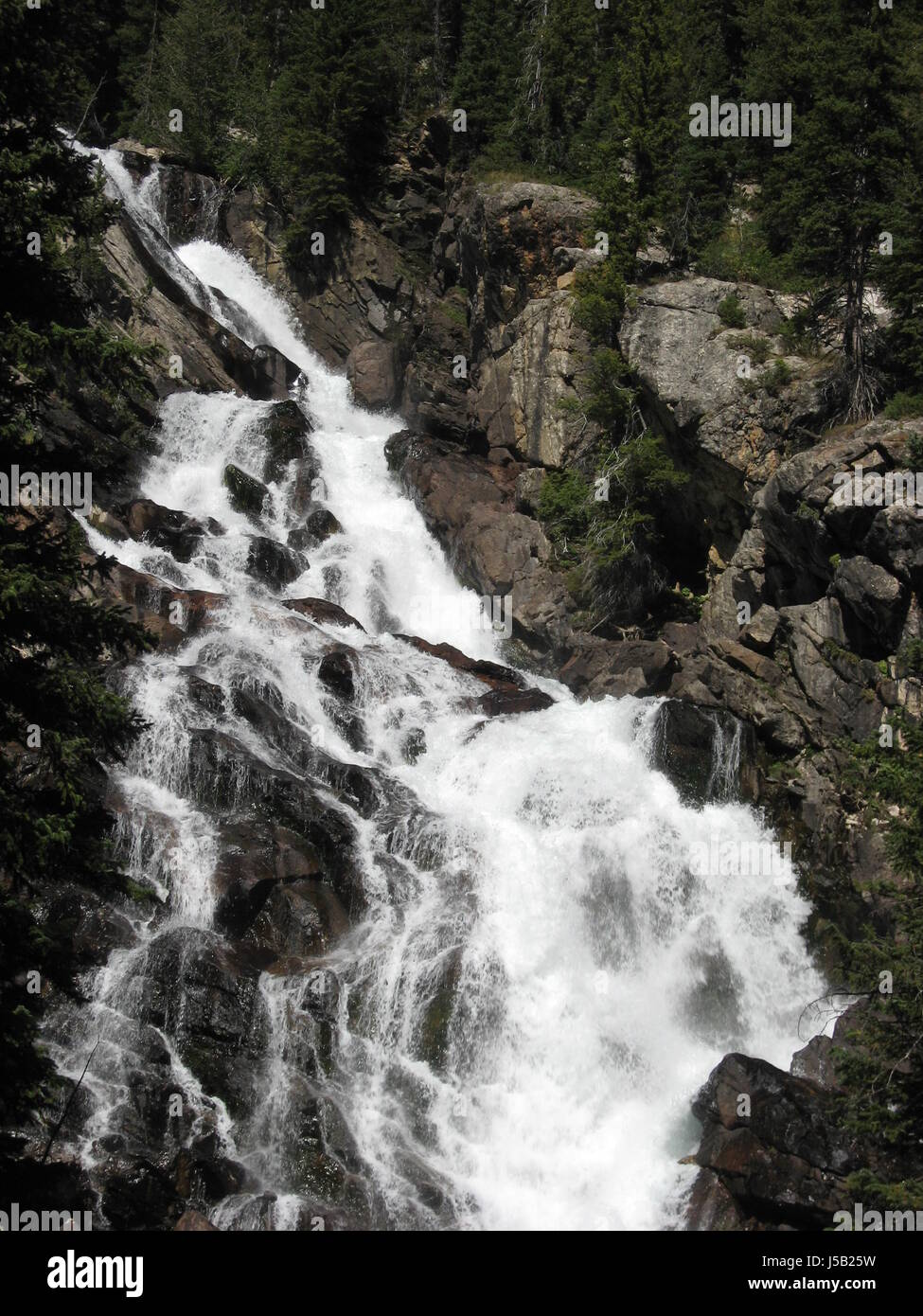 Verborgene Wasserfälle, Grand-Teton-Nationalpark Stockfoto