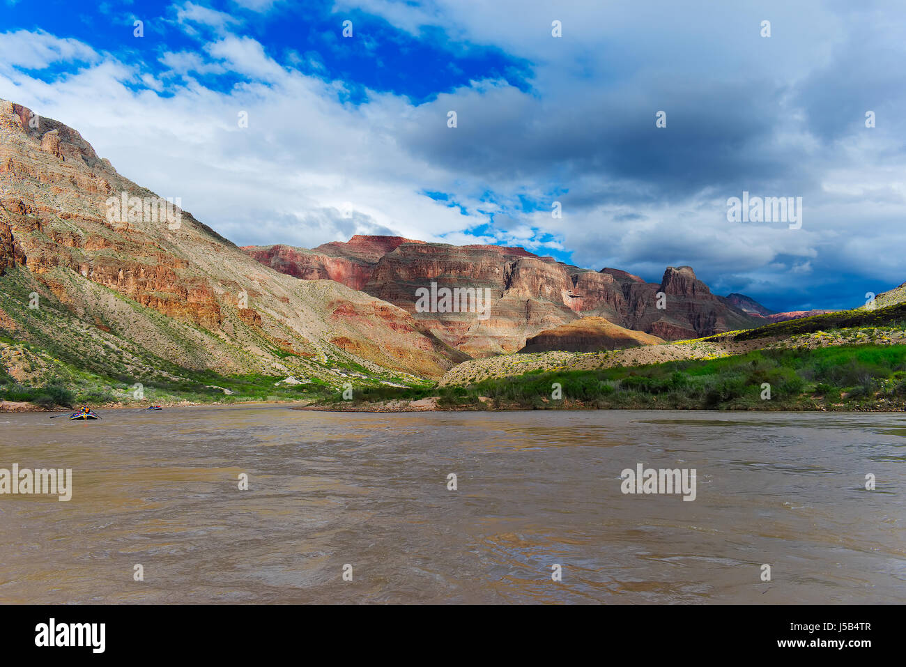 Felsen aus dem Colorado River, Grand Canyon, USA Stockfoto