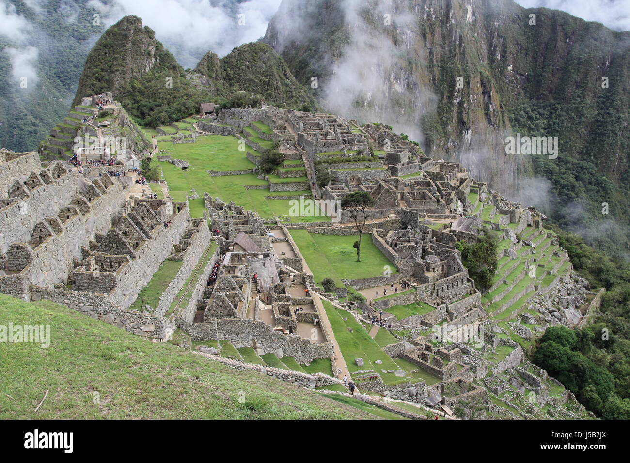 Ruinen von Machu Pichu Stockfoto
