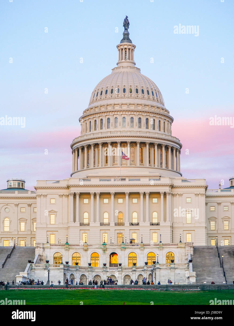 U.S. Capitol - eines der berühmtesten Gebäude in der Stadt Washington - WASHINGTON D.C. - COLUMBIA Stockfoto