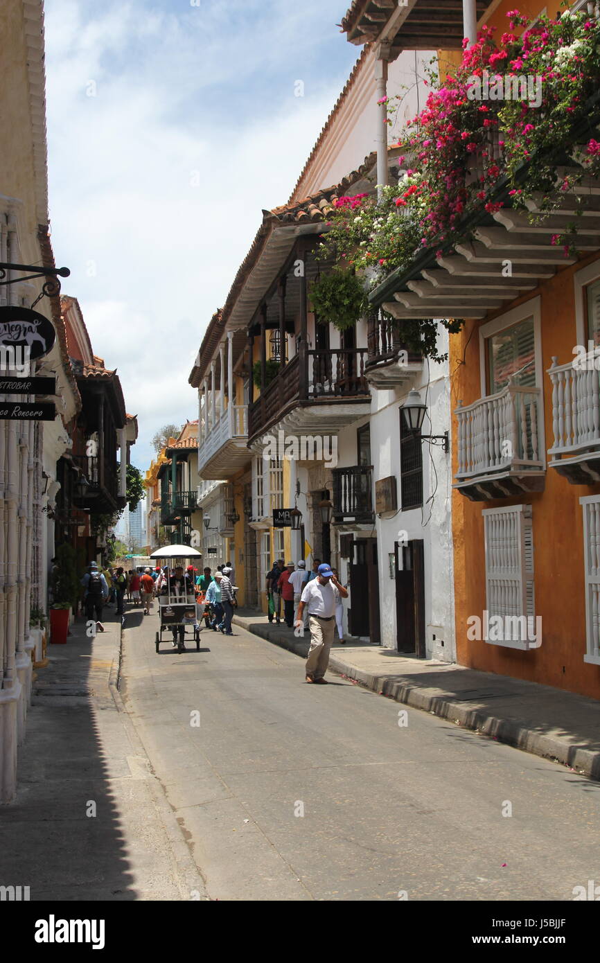 Cartagena-Straßen Stockfoto