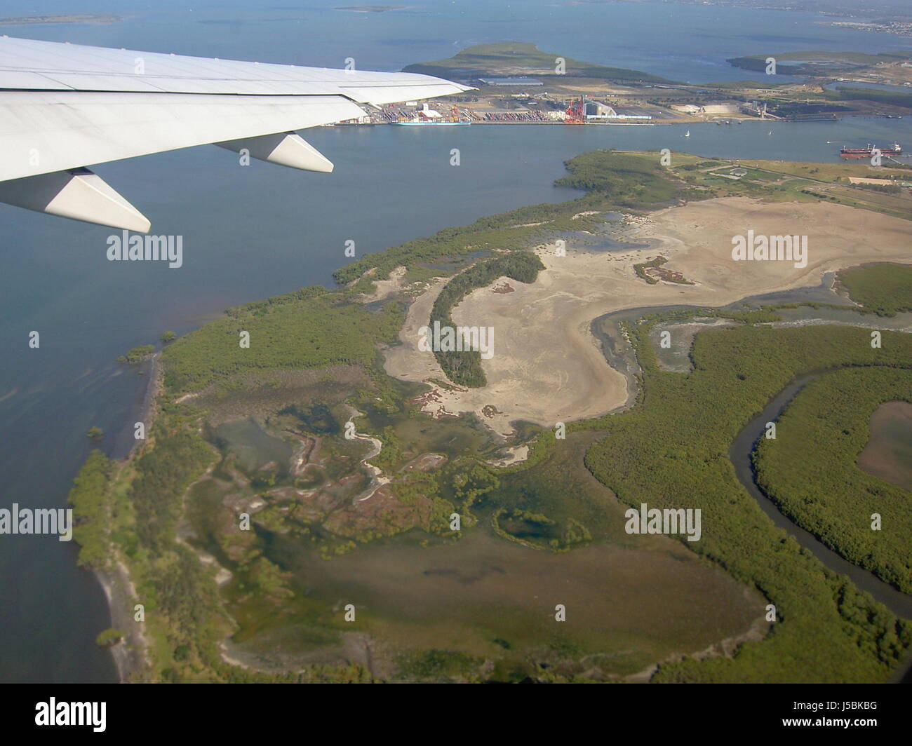 Abschied von Brisbane Stockfoto