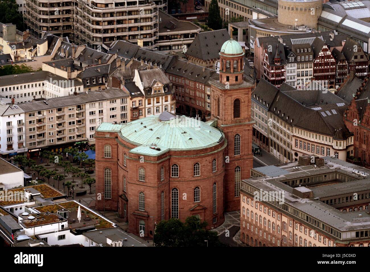 Kirche Stadt Stadt Metropole Frankfurt Nationalversammlung Paulskirche Hauptstadt Stockfoto