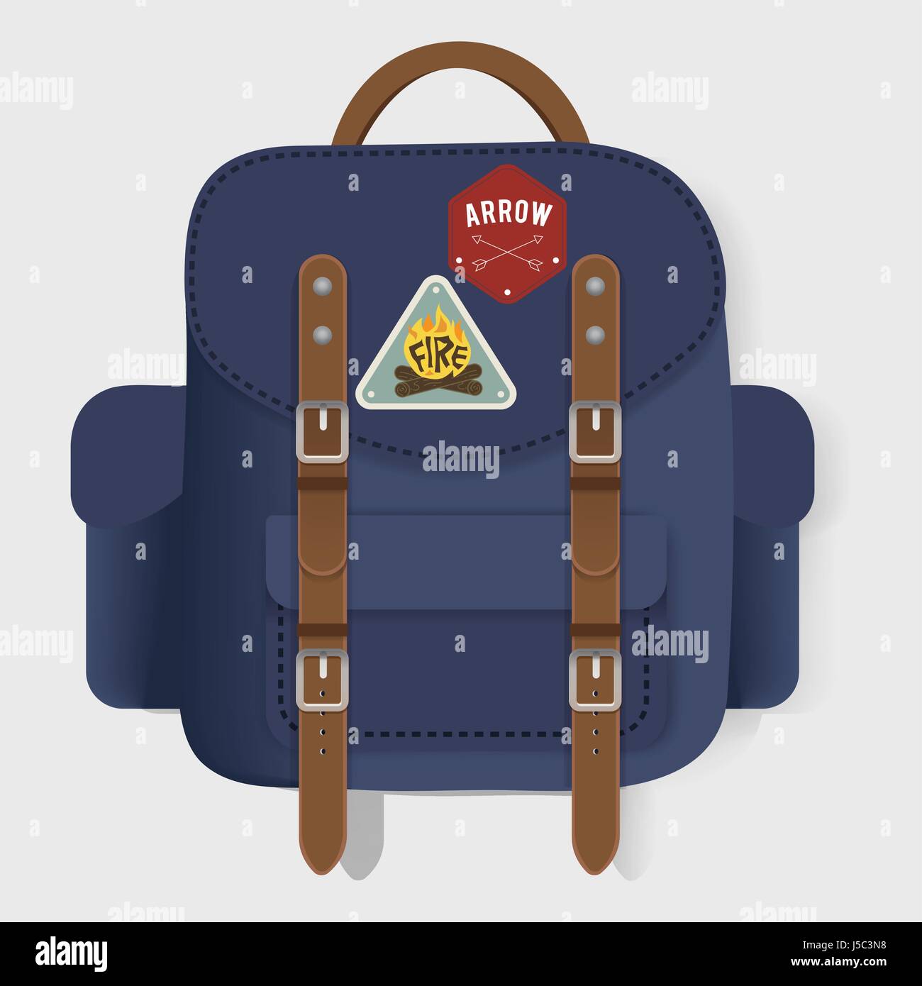 Tasche Travel Reise Grafik Illustration Vektor Stock Vektor