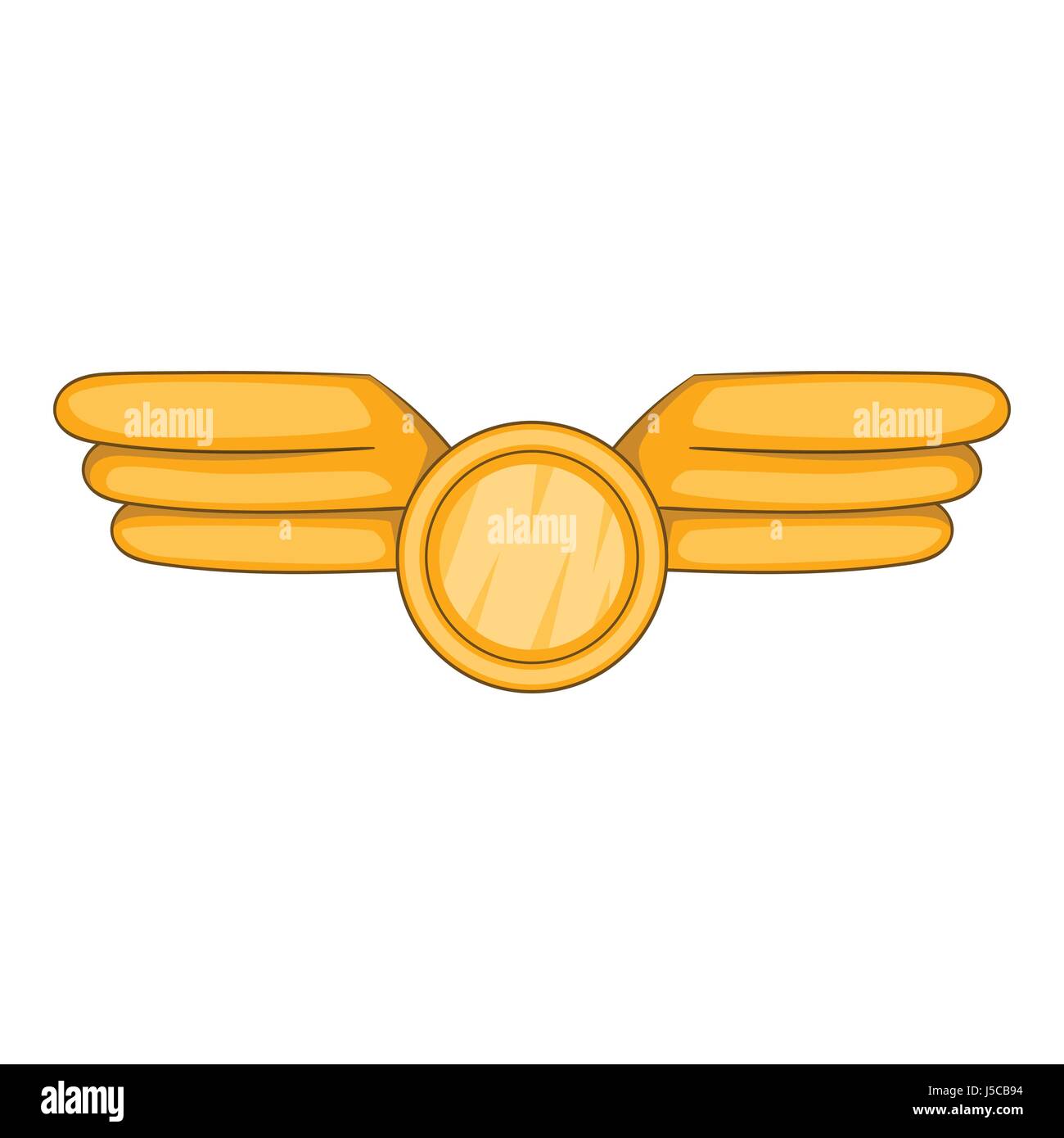LuftfahrtEmblemSymbol. CartoonIllustration der Luftfahrt Emblem