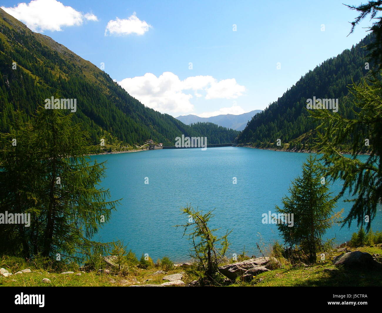 Blaue Reise Wanderung Wandern Wanderung Süd Tirol stille Ruhe Funkstille Stockfoto