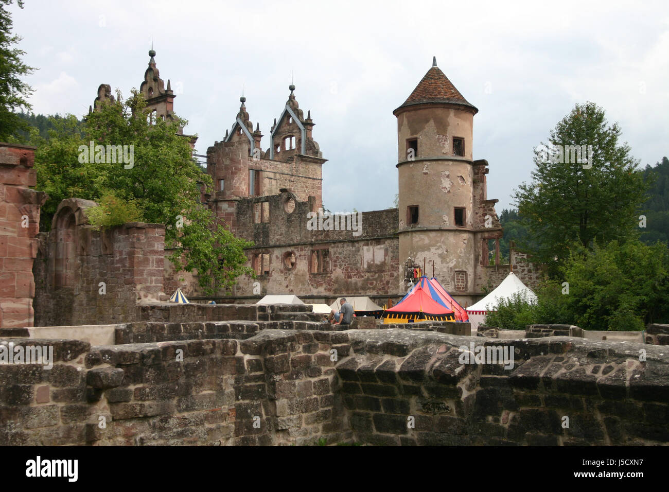Turm Ruine Kloster Zelte Kloster stonewall Schloss Burg Mittelalter ...