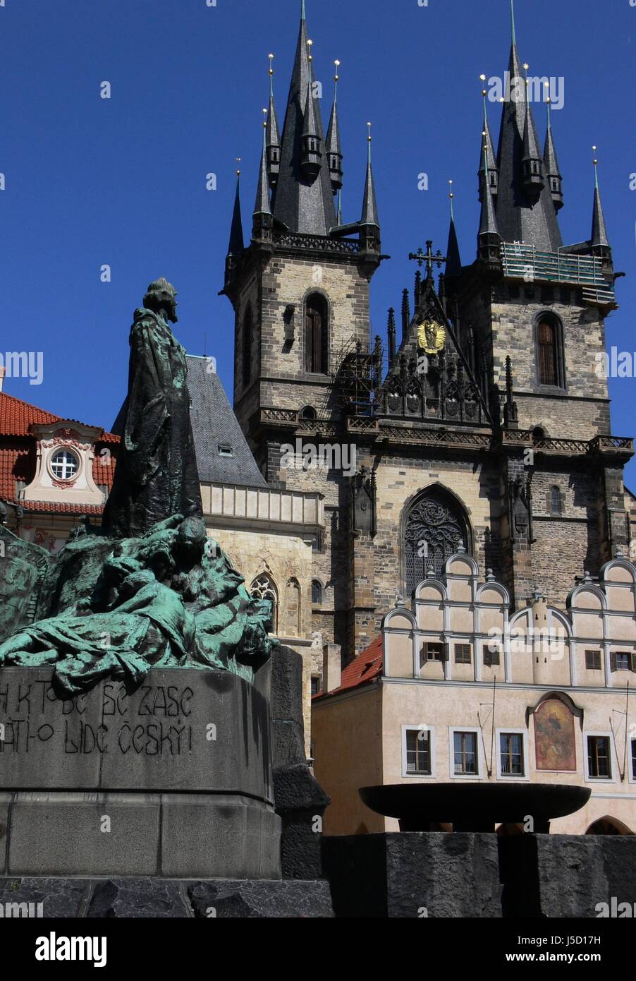 Kirche Kirche Denkmal Prag Tschechien Tourismus Reformation Quotjan husquot Stockfoto