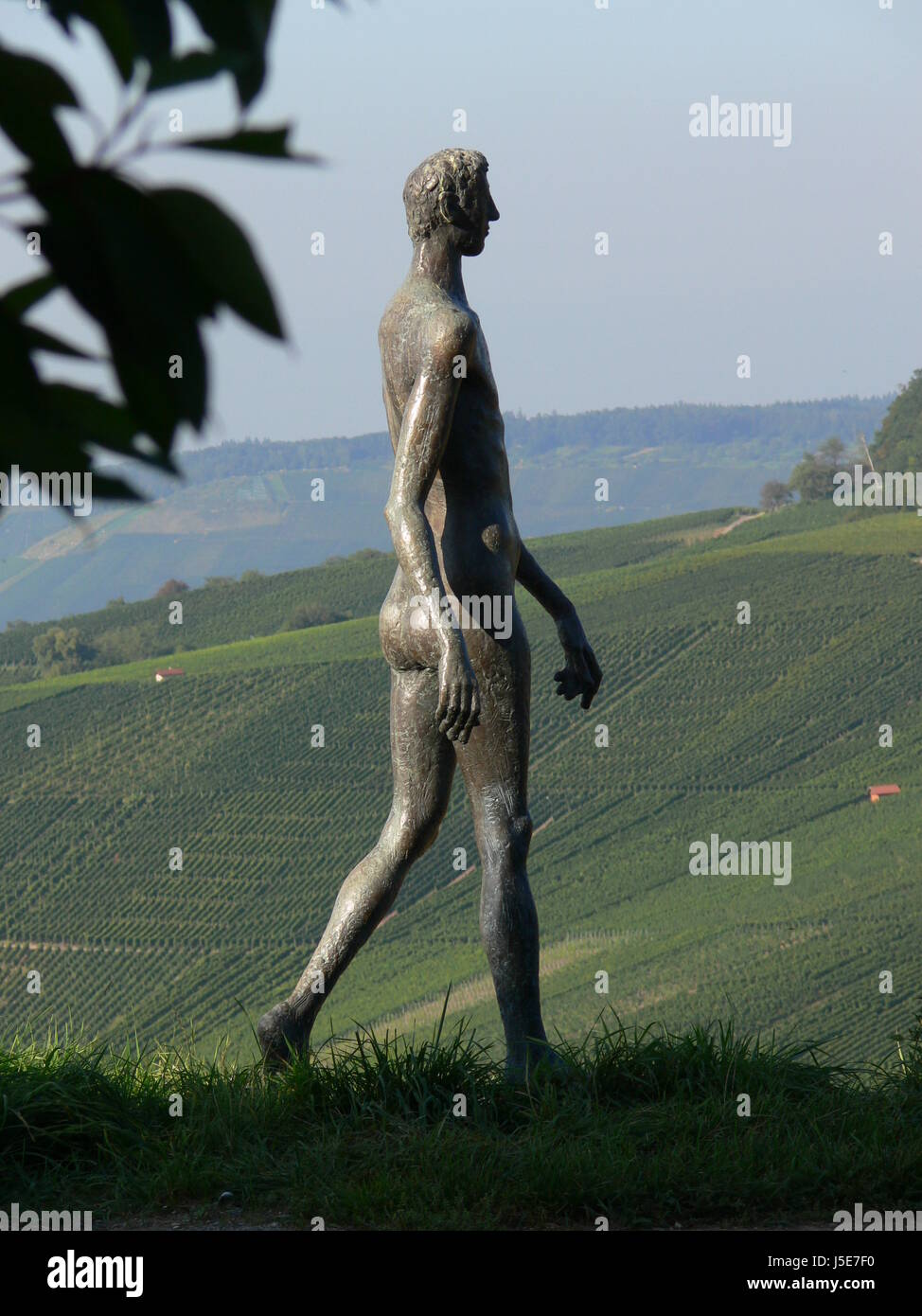 einsame wanderer Stockfoto