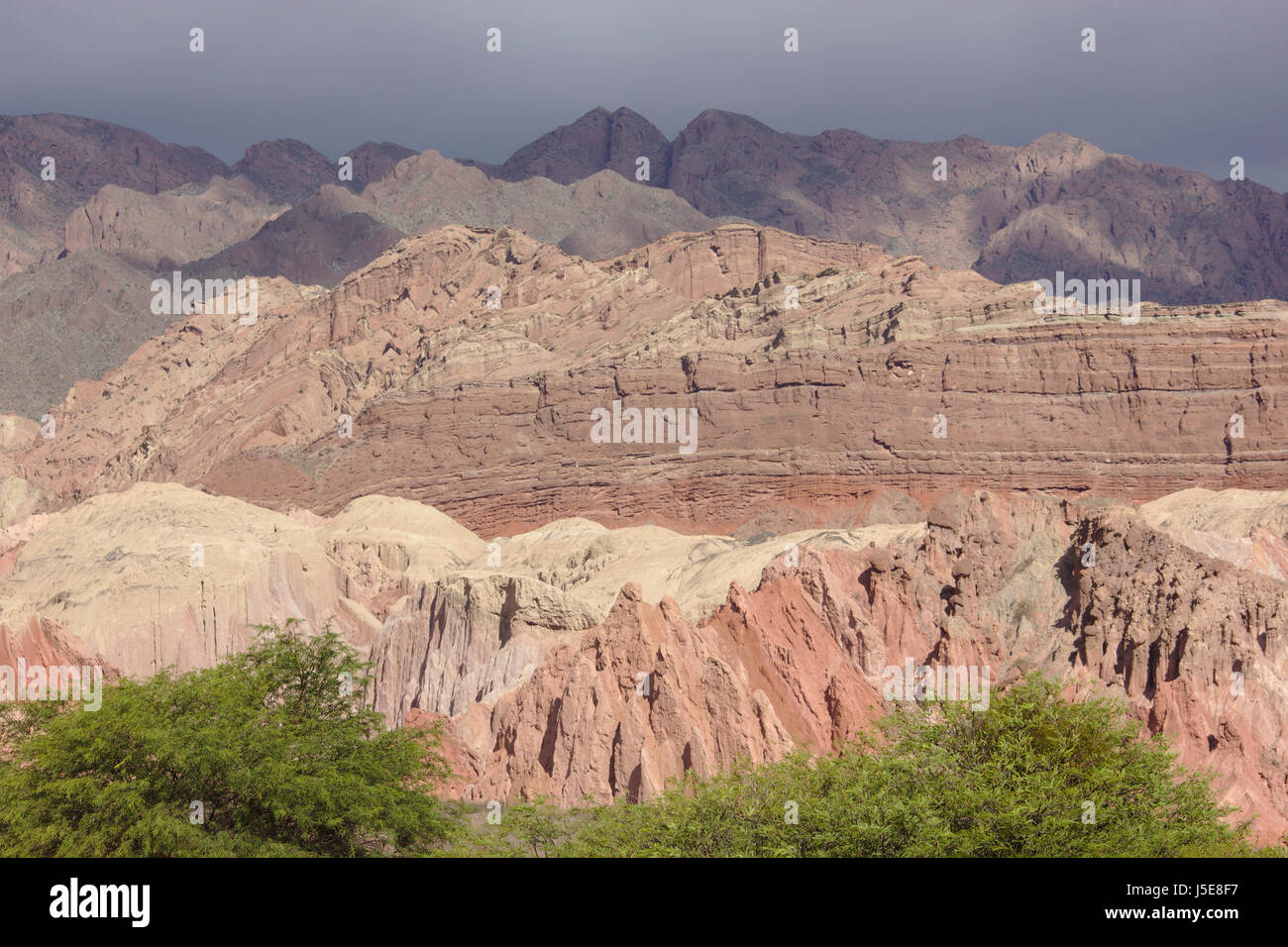 Quebrada de Las Conchas (Quebrada de Cafayate), Provinz Salta, Argentinien Stockfoto