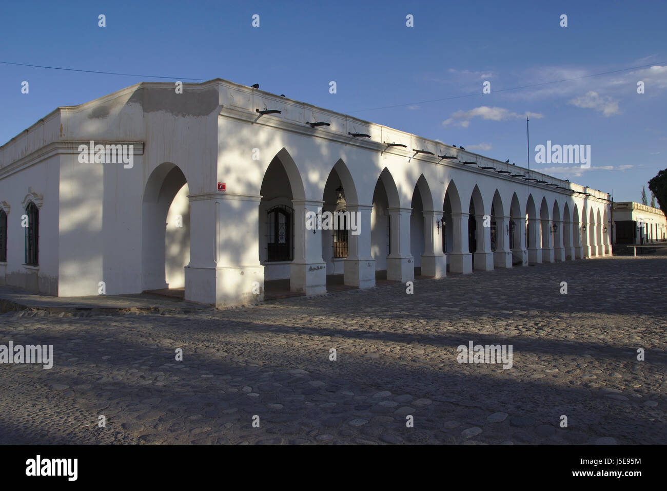 Fassade des archäologischen Museums in Cachi, Provinz Salta, Argentinien Stockfoto