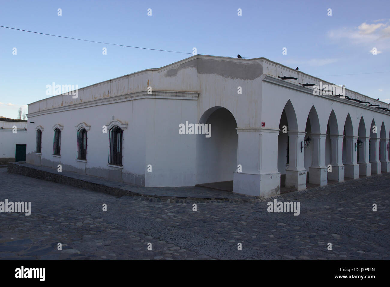 Fassade des archäologischen Museums in Cachi, Provinz Salta, Argentinien Stockfoto