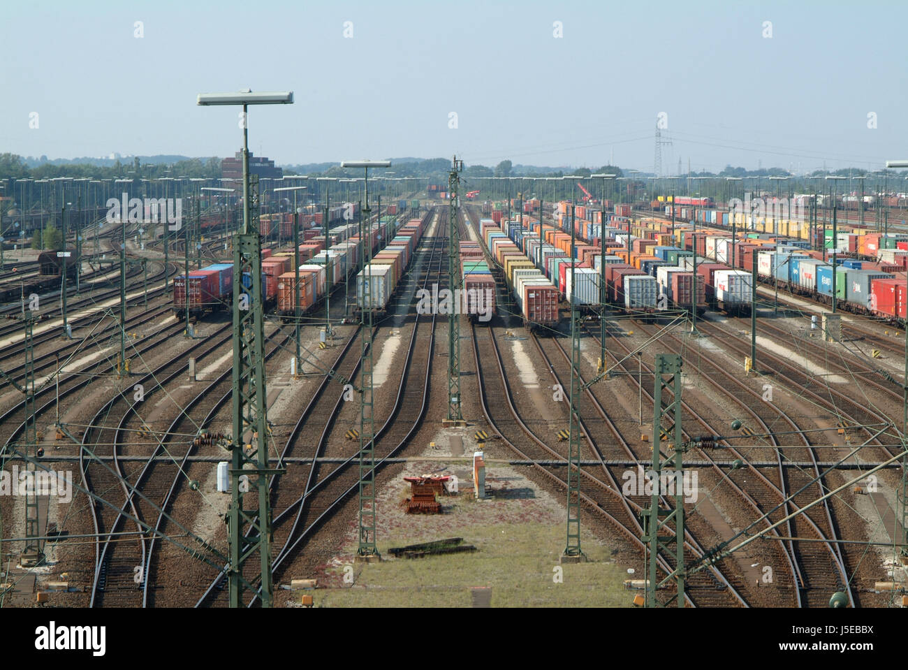 Europas größte Rangierbahnhof Stockfoto