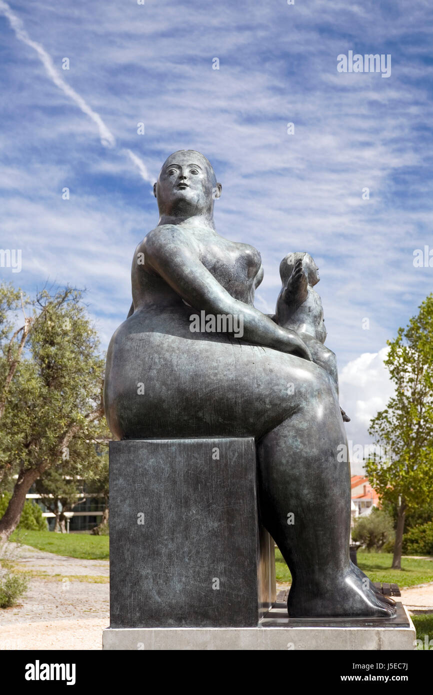 Maternidade - Fernando botero Stockfoto