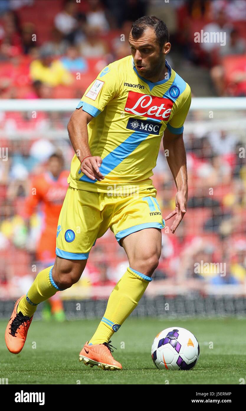 GORAN PANDEV NAPOLI LONDON UK 4. August 2013 Stockfoto