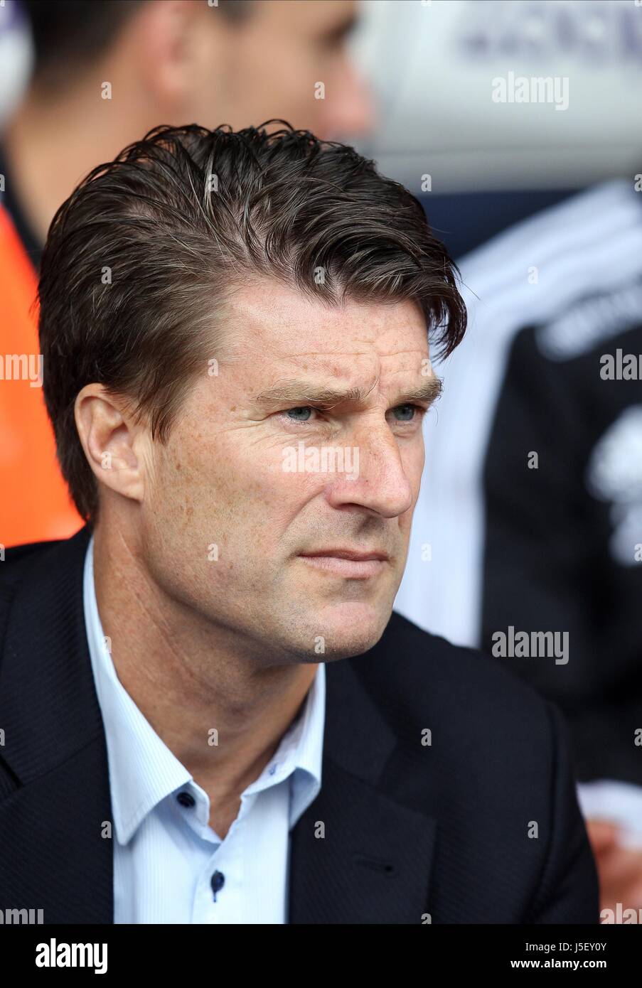 MICHAEL LAUDROP SWANSEA CITY-MANAGER HAWTHORNS WEST BROMWICH ENGLAND 1. September 2013 Stockfoto