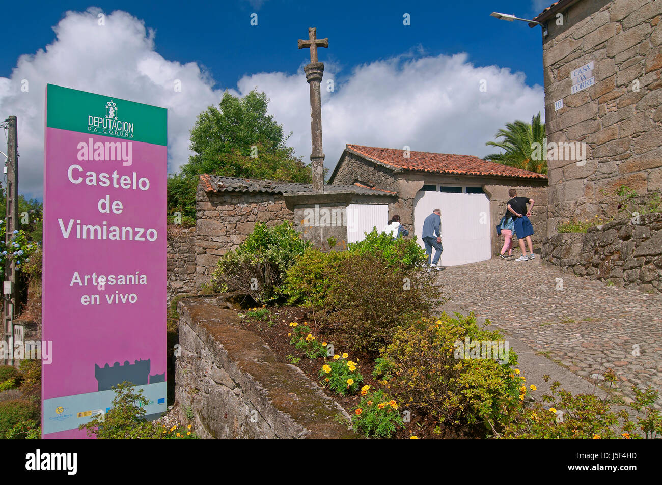 Burg von Vimianzo - 13. Jahrhundert, La Coruña Provinz, Region Galicien, Spanien, Europa Stockfoto