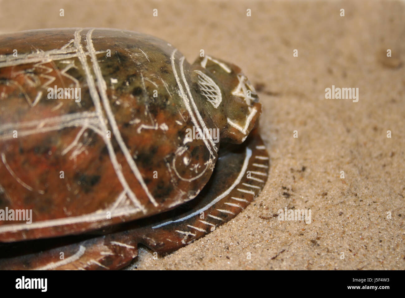 Antike kleine winzige kleine kurze Andenken Ägypten Ausgrabung Kopie Nachahmung Klischee Stockfoto