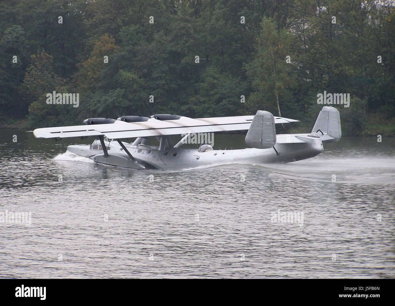 Propeller-Outing-Welle drei Landung dynamische pilot Spray Waterplane ausziehen Stockfoto