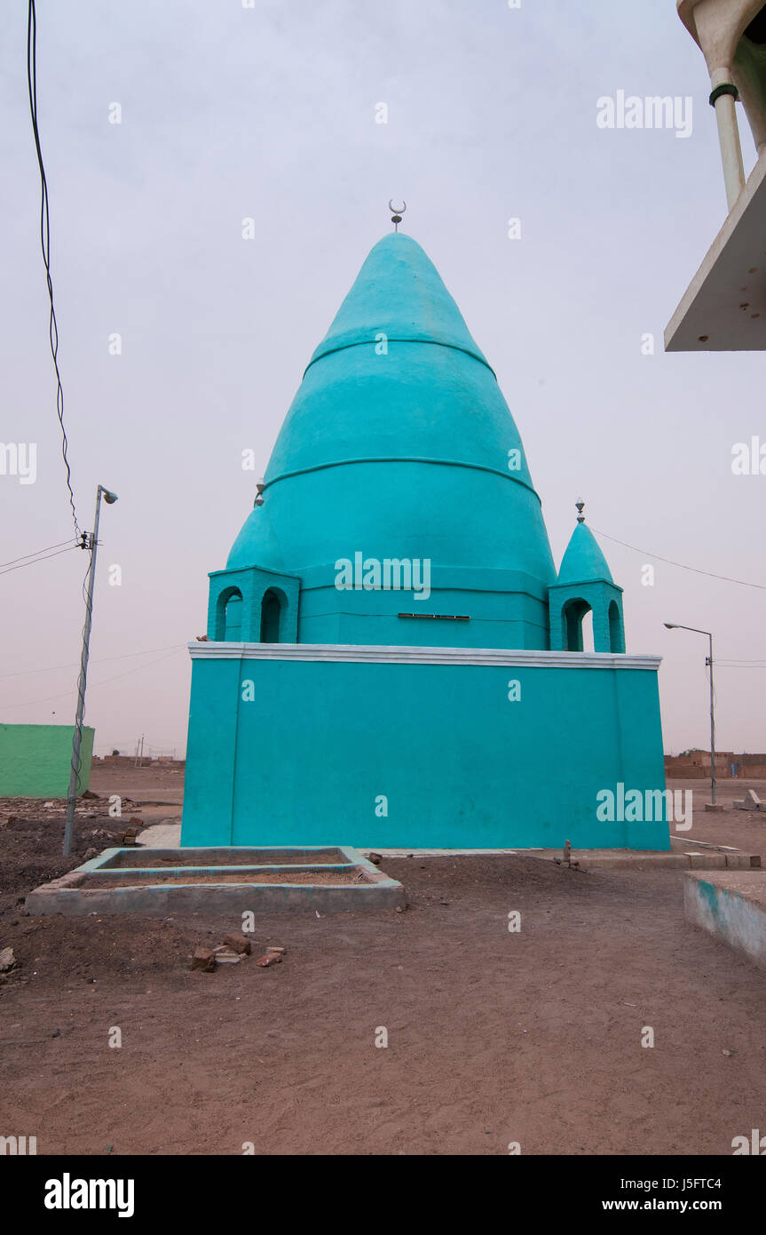 SUDAN, Khartum: Moscheen und einen Friedhof. Stockfoto