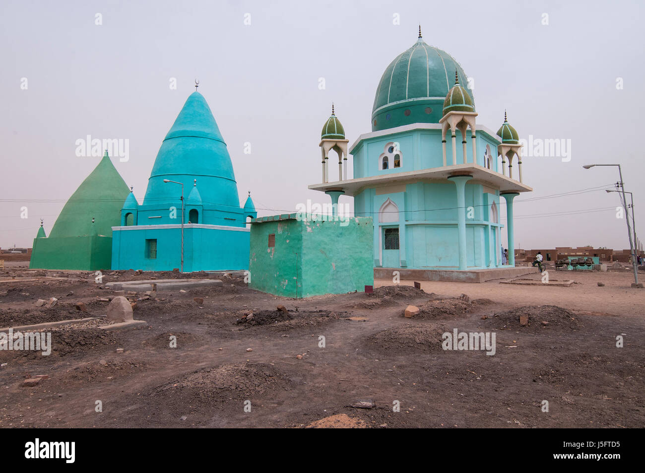 SUDAN, Khartum: Moscheen und einen Friedhof. Stockfoto
