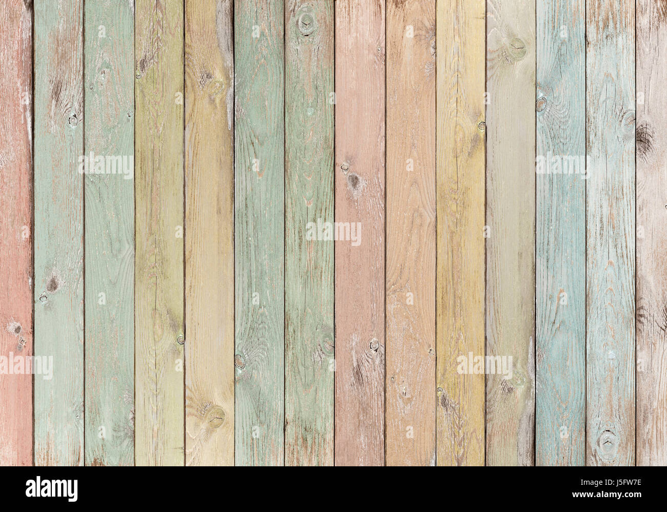 Holzbohlen pastellfarbenen Hintergrund oder Textur gefärbt Stockfoto