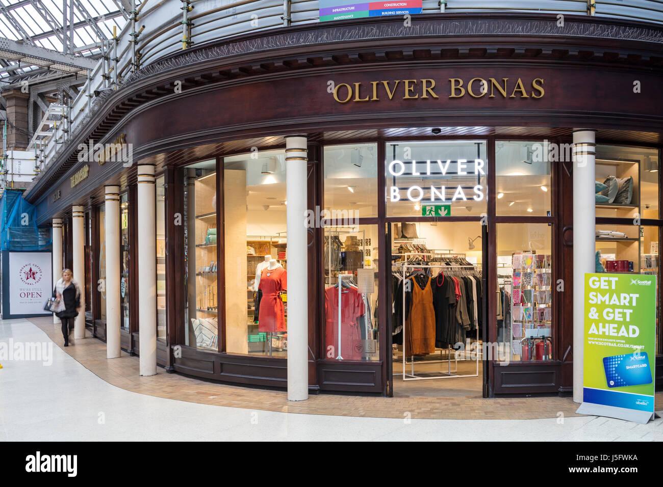 Oliver Bonas Glasgow Central Station Stockfoto