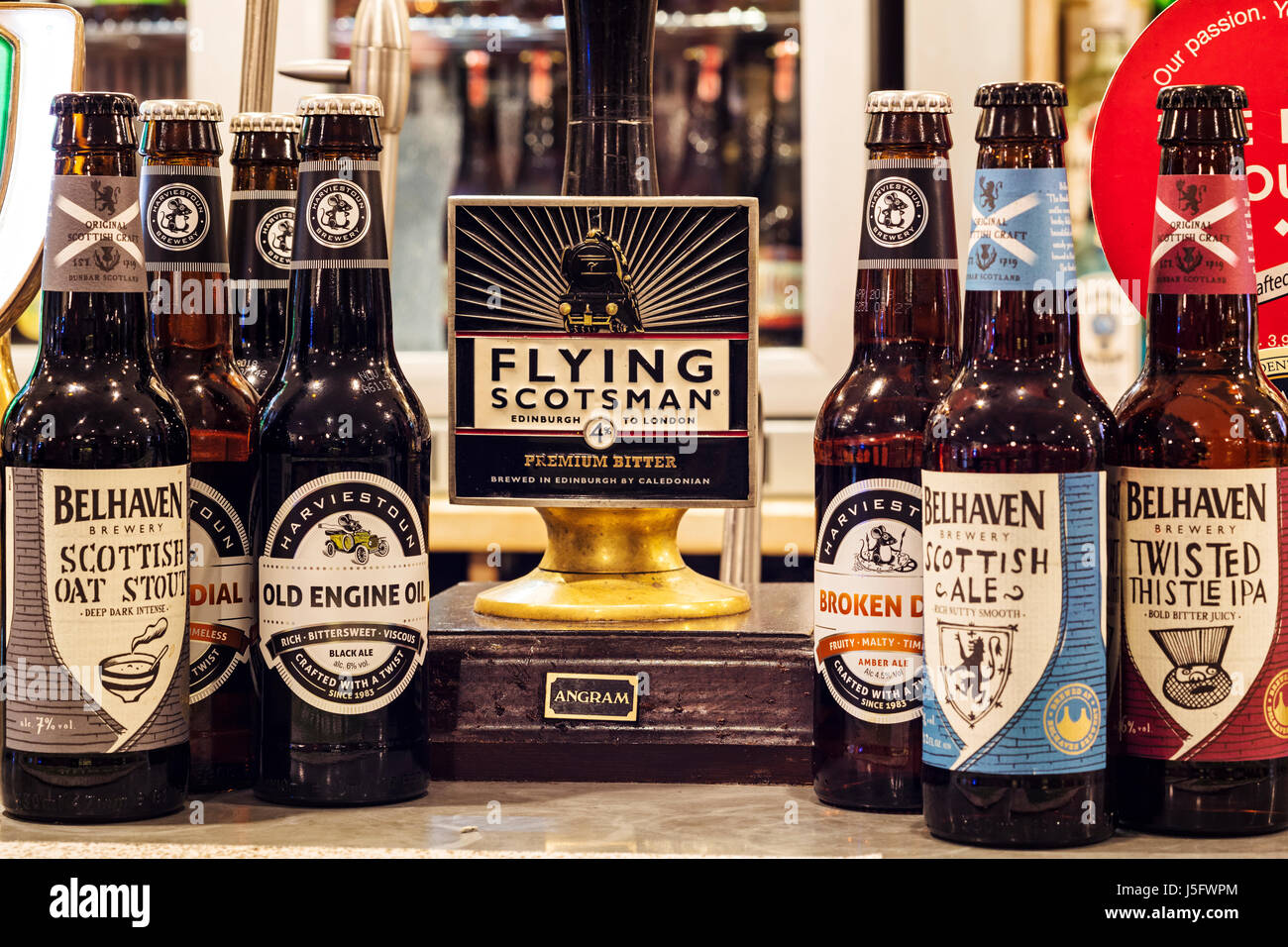 Kneipe in Glasgow Central Station Stockfoto