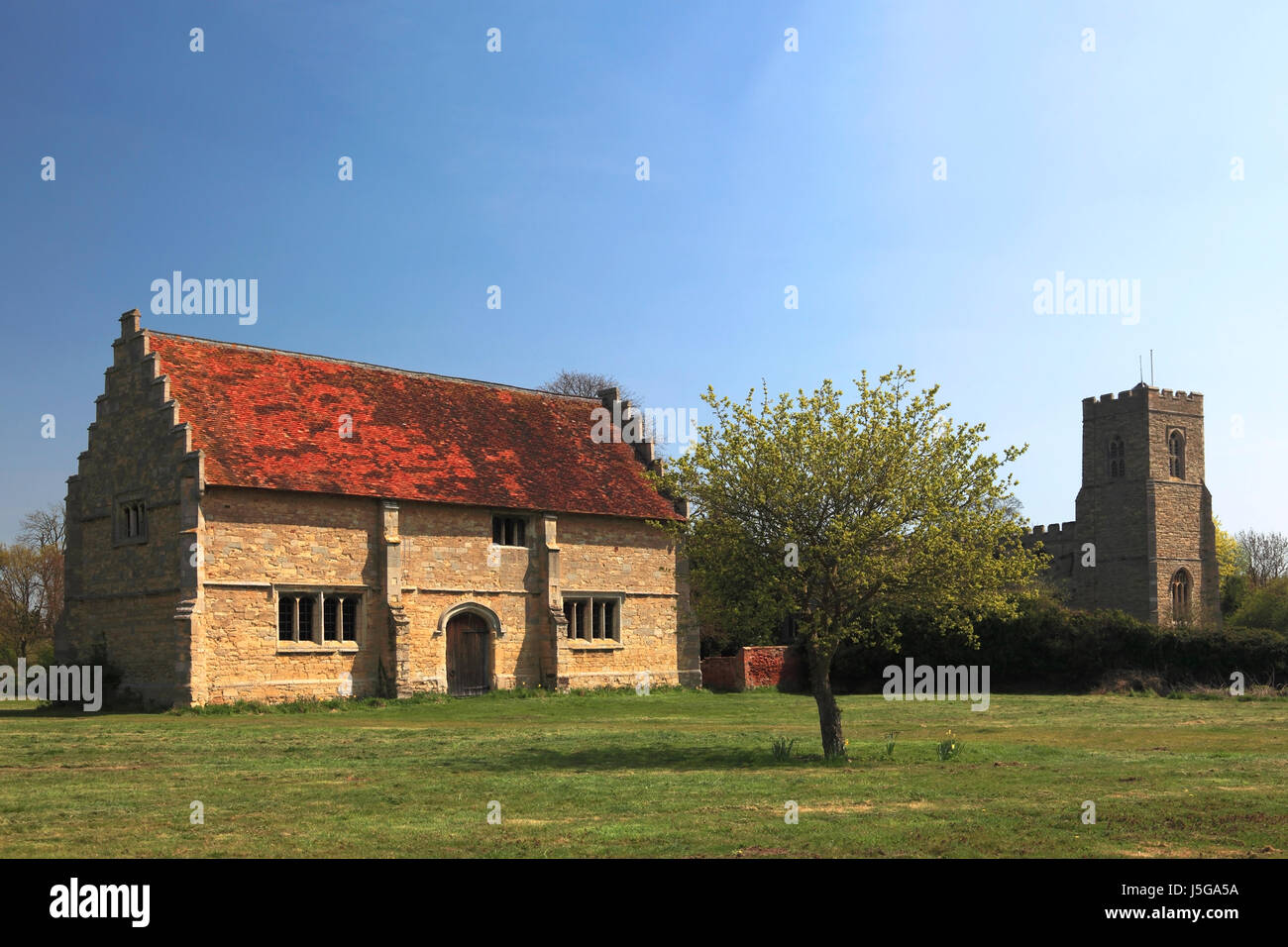 Die Willington Taubenschlag und Stallungen eine Historic 16. Jahrhundert Gebäude, Willington Dorf, Bedfordshire, England, UK Stockfoto