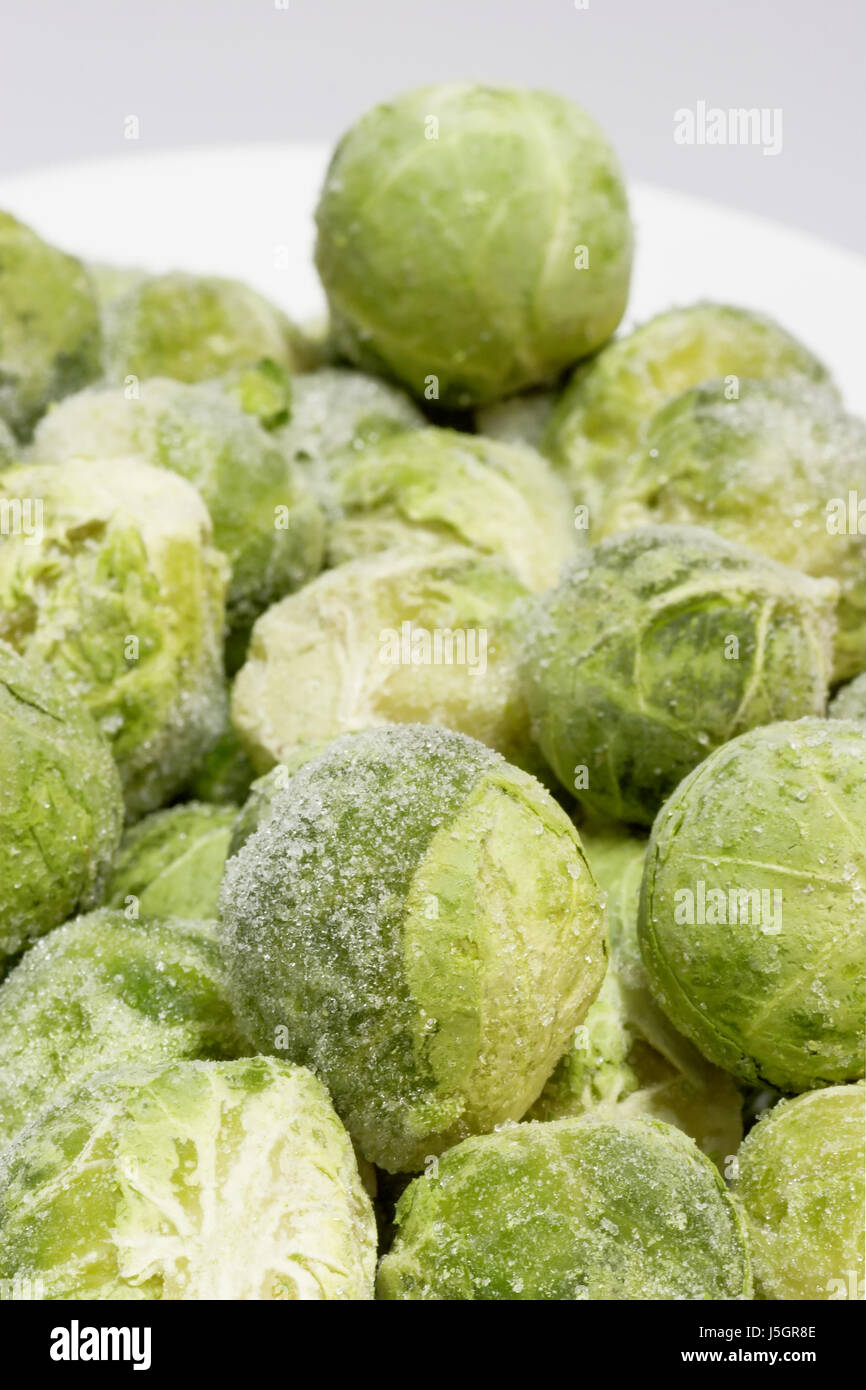 Lebensmittel Nahrungsmittel Detail Vitamine Vitamine grün Eis gefroren zierliche Gemüse reich Stockfoto