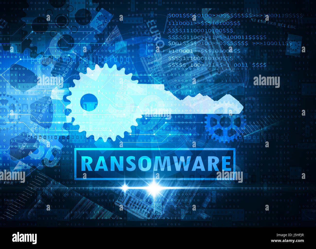 Ransomware Stockfoto